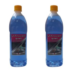 مایع شیشه شوی خودرو مدل نانو حجم 2 لیتر مجموعه 2 عددی